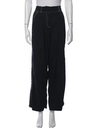 Pre-owned Simkhai Wide Leg Pants In Black