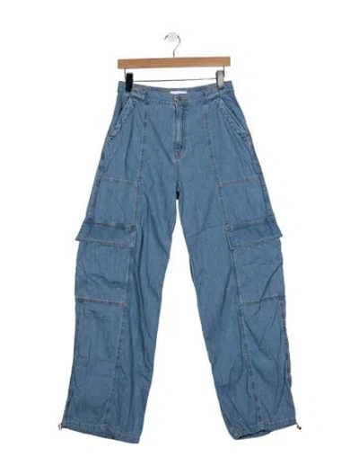Pre-owned Simkhai Wide Leg Pants In Blue