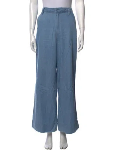 Pre-owned Simkhai Wide Leg Pants In Blue