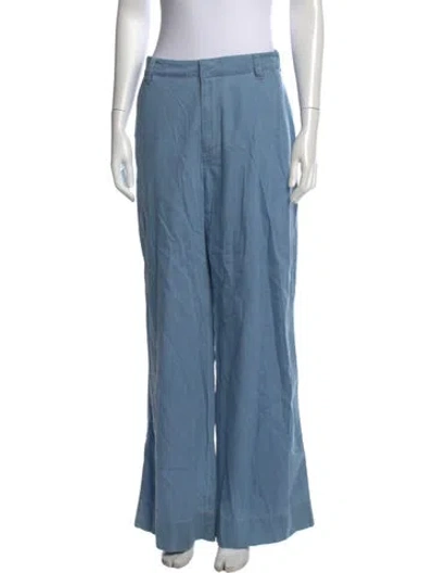 Pre-owned Simkhai Wide Leg Pants In Blue