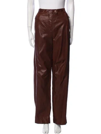 Pre-owned Simkhai Wide Leg Pants In Brown