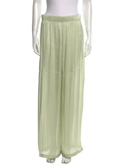Pre-owned Simkhai Wide Leg Pants In Green