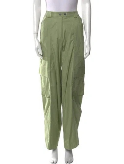 Pre-owned Simkhai Wide Leg Pants In Green