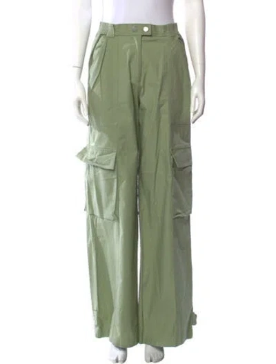Pre-owned Simkhai Wide Leg Pants In Green