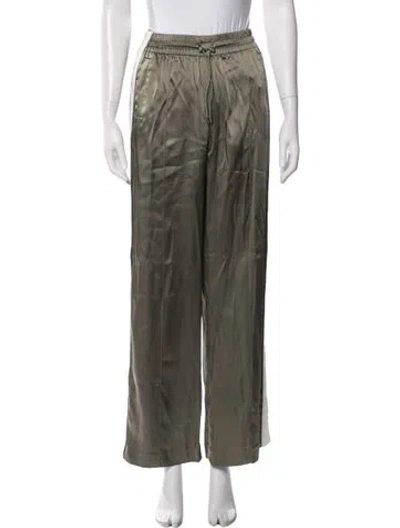 Pre-owned Simkhai Wide Leg Pants In Green