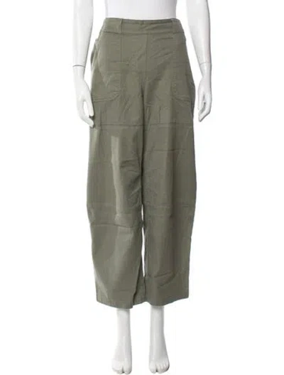 Pre-owned Simkhai Wide Leg Pants In Green