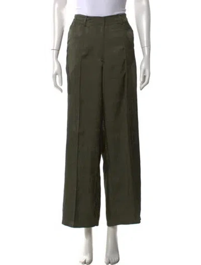 Pre-owned Simkhai Wide Leg Pants In Green