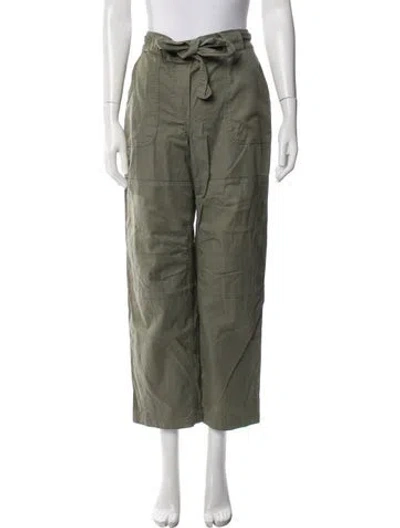 Pre-owned Simkhai Wide Leg Pants In Green