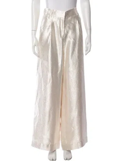 Pre-owned Simkhai Wide Leg Pants In Neutrals