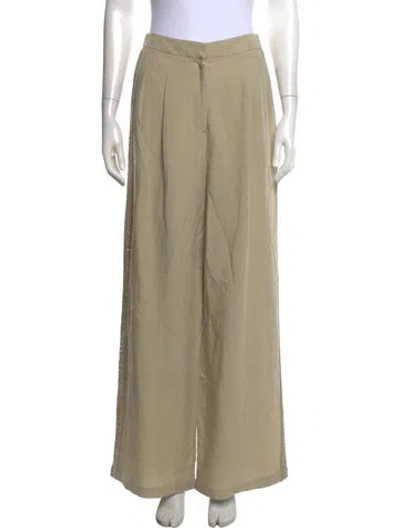Pre-owned Simkhai Wide Leg Pants In Neutrals