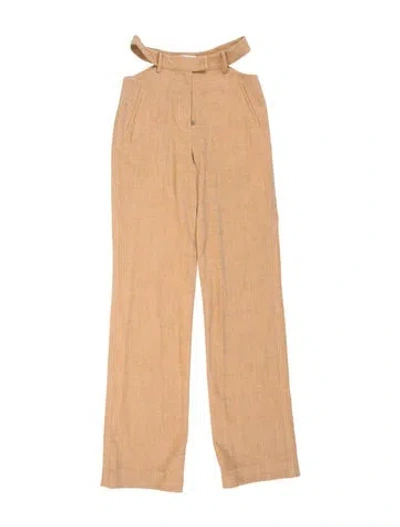 Pre-owned Simkhai Wide Leg Pants In Neutrals