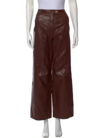 Pre-owned Simkhai Wide Leg Pants In Red