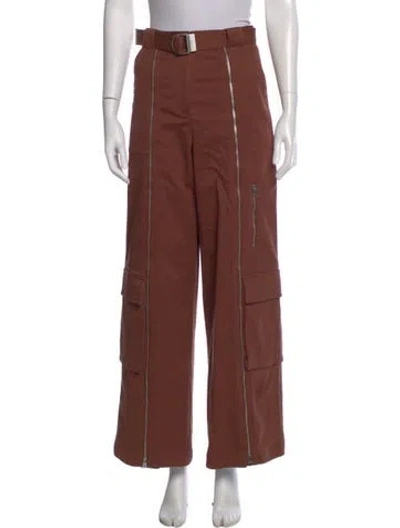 Pre-owned Simkhai Wide Leg Pants In Red