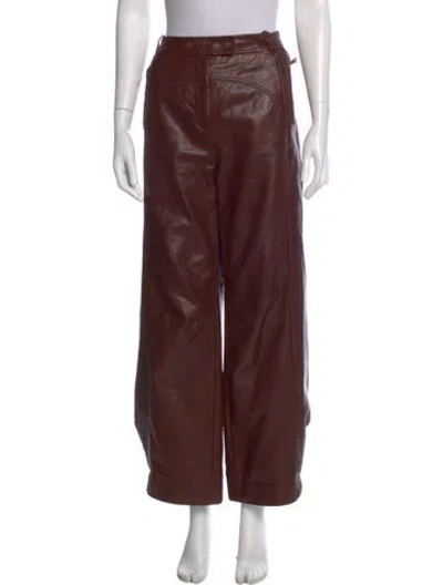 Pre-owned Simkhai Wide Leg Pants In Red