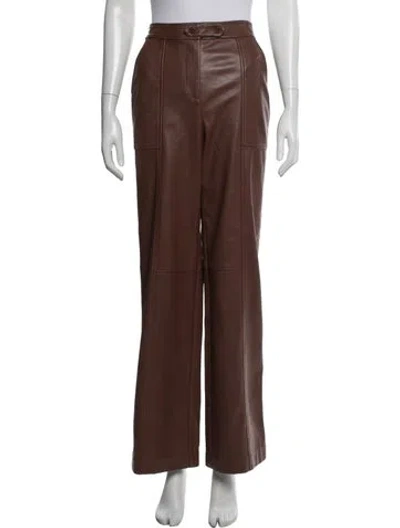 Pre-owned Simkhai Wide Leg Pants In Red