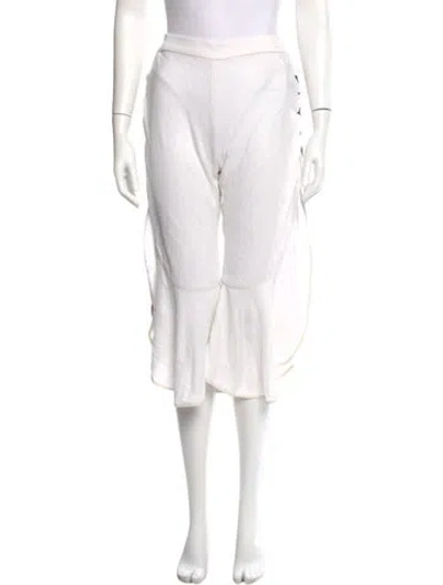 Pre-owned Simkhai Wide Leg Pants In White