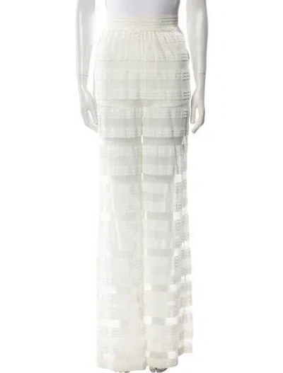 Pre-owned Simkhai Wide Leg Pants In White