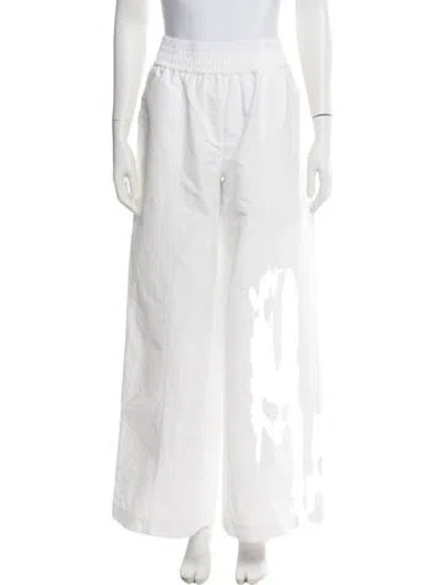Pre-owned Simkhai Wide Leg Pants In White