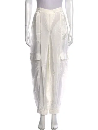 Pre-owned Simkhai Wide Leg Pants In White