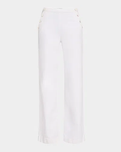 Simkhai Wide-leg Sailor Jeans In White