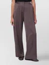 Simkhai Wide-leg Trousers Pleated Front In Burgundy
