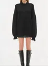 Simkhai Willa Distressed Ribbed Wool Sweater In Black