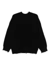 Simkhai Willa Distressed Sweater In Black