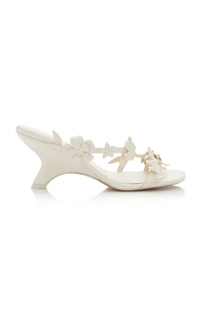 Simkhai Willow Strappy Leather Sandals In White