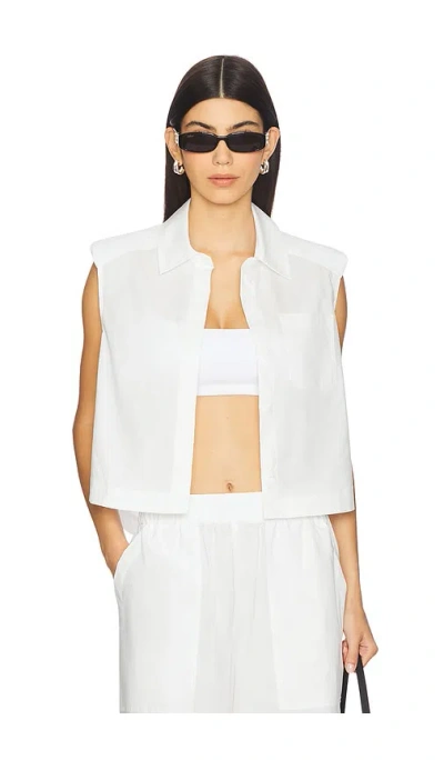 Simkhai Winslow Cropped Shirt
