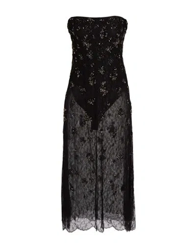 Simkhai Woman Midi Dress Black Size 2 Nylon