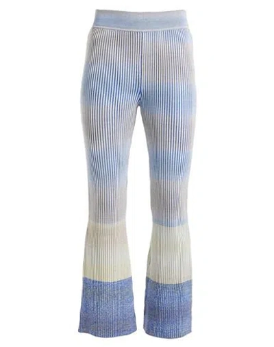 Simkhai Woman Pants Blue Size M Cotton, Rayon, Nylon, Elastane