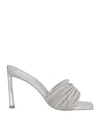 Simkhai Lena 105mm Crystal-embellished Mules In Silver
