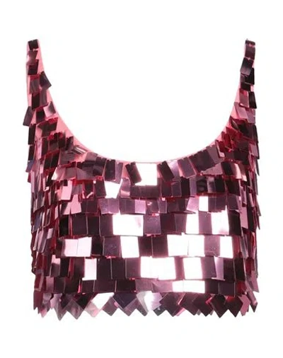 Simkhai Woman Top Pink Size 4 Nylon
