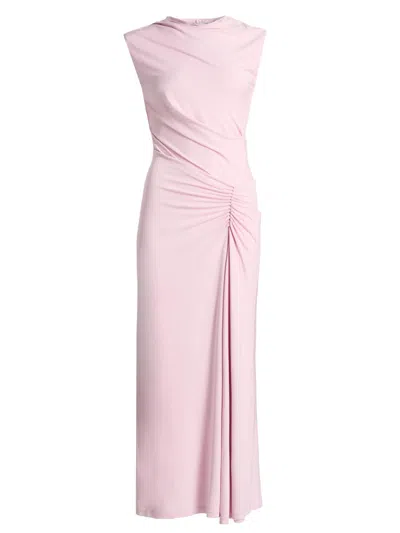 Simkhai Acacia Draped Jersey Dress In Pink