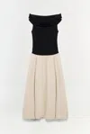 Simkhai Women's Adaline Knit Linen Midi Dress In Black/multi