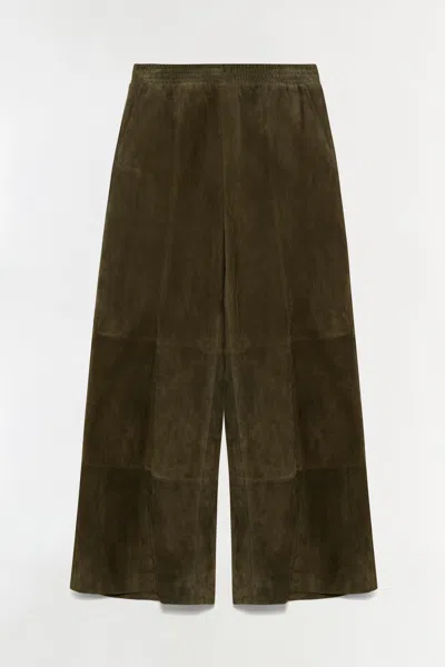 Simkhai Women's Albie Suede Pant In Ivy In Green