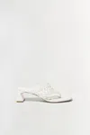 Simkhai Women's Alia Woven Block Heel Sandal In Ivory In White