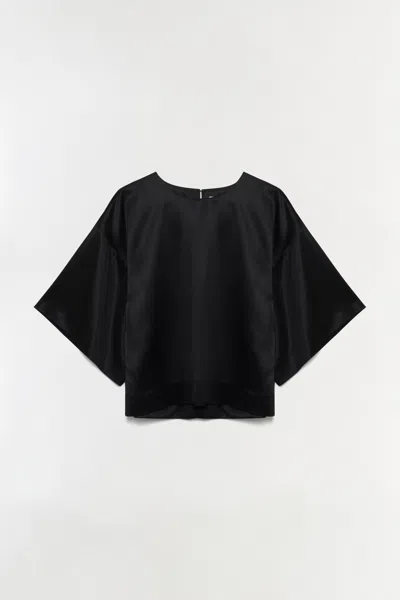 Simkhai Women's Alina Satin Top In Black
