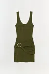 Simkhai Women's Alivia Knit Mini Dress In Olive