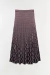 Simkhai Women's Alizia Knit Midi Skirt In Cranberry Multi
