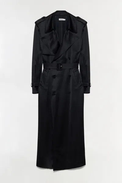Simkhai Women's Alvida Belted Coat In Black In Multi