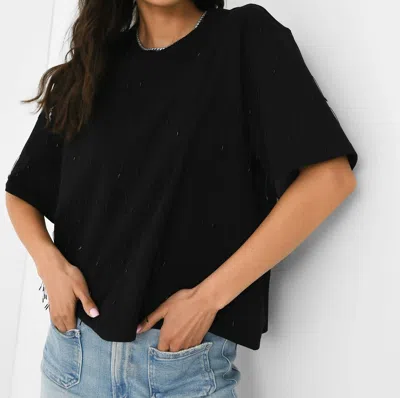 Simkhai Women's Amaru Embellished Tee In Black