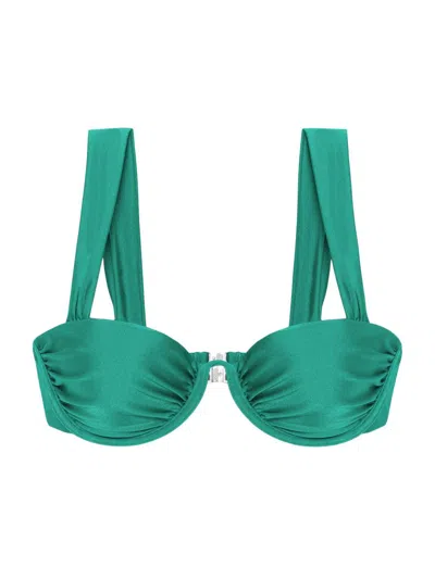Simkhai Anniston Bikini Top Kelly Green