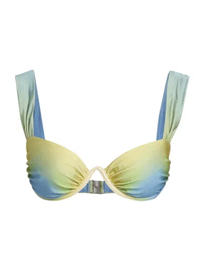 Simkhai Women's Anniston Ombre Bikini Top In Golden Hour