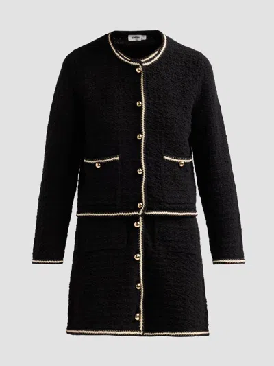 Simkhai Women's Anouk Cotton Button-front Jacket In Black