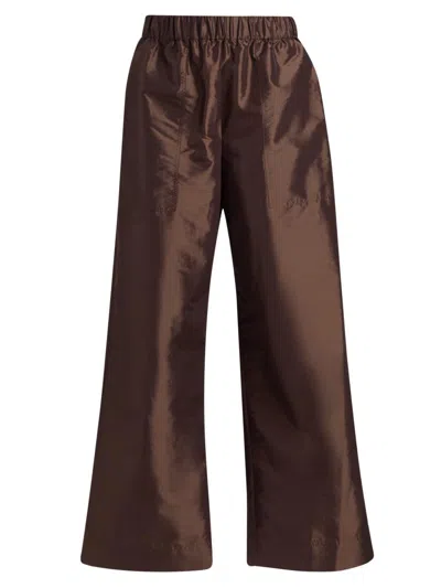 Simkhai Women's Arden Wide-leg Pants In Brown