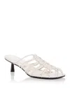 Simkhai Braided Leather Mules In Alabaster