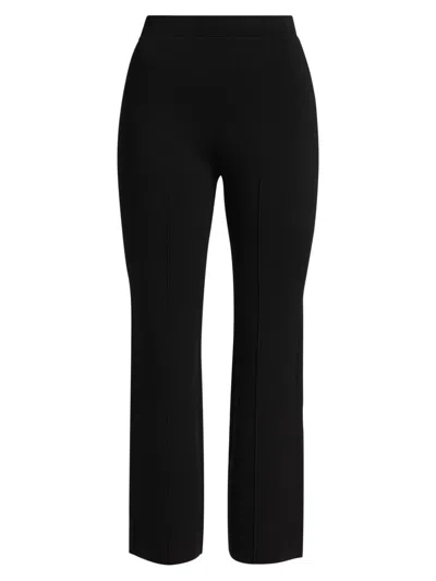 Simkhai Women's Ashlon Compact-knit Pull-on Pants In Black