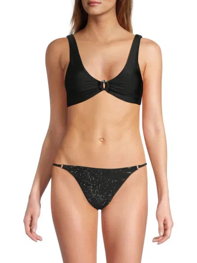 Simkhai Women's Astrid Bikini Top In Black