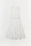 Simkhai Womens White Audrey Bustier Woven Midi Dress In White